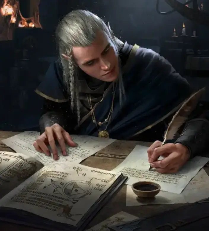 Fantasy writing process
